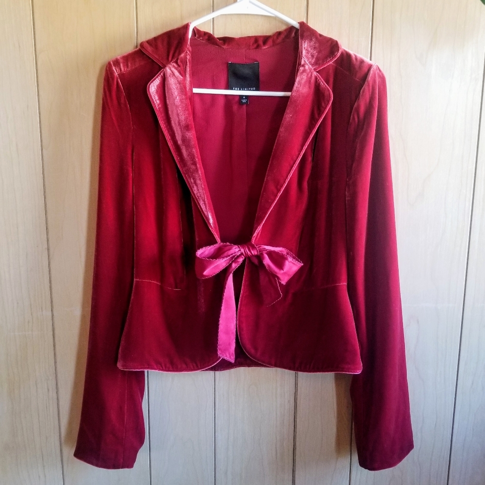 Red Velvet Blazer The Limited brand